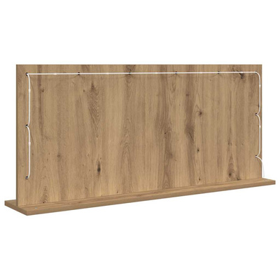 Lustro toaletowe Dąb rzemieślniczy 100 x 45 x 18 cm Prostokątny
