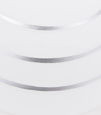 Lampa sufitowa chrom 3x40W biały klosz z kryształkami Simpli Candellux 33-63847