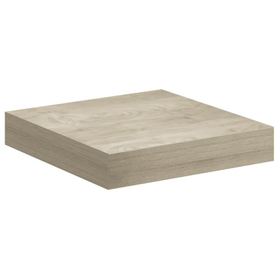 vidaXL Półki ścienne, 4 szt., kolor dębowy, 23 x 23,5 x 3,8 cm, MDF