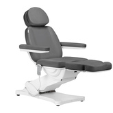 Elektryczny fotel kosmetyczny SILLON CLASSIC 4 silniki z kołyską szary 148291