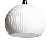 Lampa Wisząca Białe szkło ?25cm E27 Abruzzo Lucciola