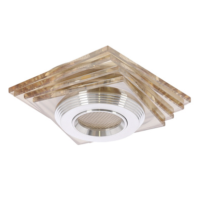 Oprawa stropowa bursztynowa LED 3W szkło kwadrat SS-32 Candellux 2228747