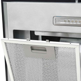 Okap kuchenny LED, wyspowy, stal nierdzewna, 90 cm, 756 m?/h