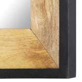 vidaXL Lustro, 80 x 50 cm, lite drewno mango