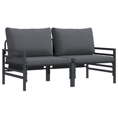 Meble Ogrodowe 2 Sztuka Antracyt 80 x 80 x 71 cm Stal
