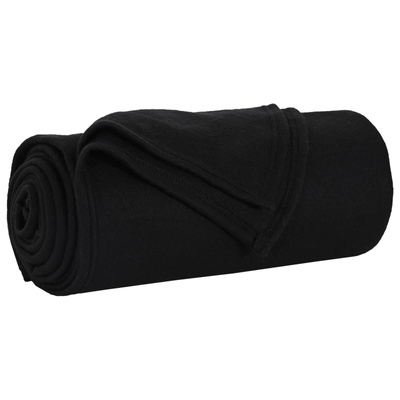 Koce narzutowe 24 pcs Czarny 170 x 130 cm Polar