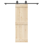 System do montażu drzwi przesuwnych, 183 cm, stal, czarny