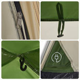 vidaXL Namiot rodzinny, 8-os., zielony, szybko rozkładany