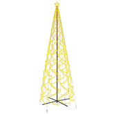 vidaXL Choinka stożkowa, 1400 ciepłych białych LED, 160x500 cm