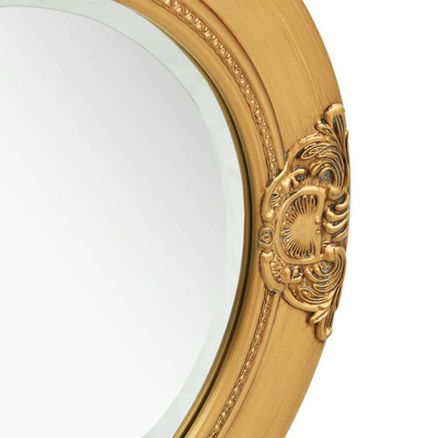 vidaXL Lustro ścienne w stylu barokowym, 50 cm, złote