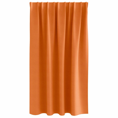 Firany blackout z kółkami 2 pcs Jasnopomarańczowy 140 x 140 cm