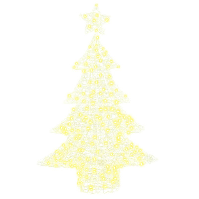 Choinka z 100 diodami LED Ciepła biel 120 cm Akryl