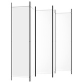 Parawan 6-panelowy, biały, 300 x 200 cm, tkanina
