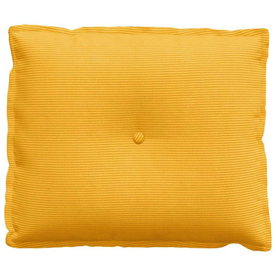 Poduszka na plecy Jasnożółty 60 x 50 cm Tkanina sztruksowa