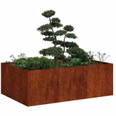 Doniczka Rusty 120x80x40 cm Stal nierdzewna