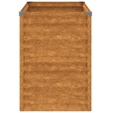 Podwyższona grządka ogrodowa 100x50x69 cm, stal Corten
