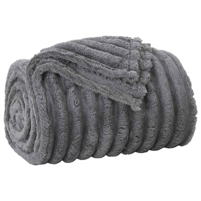Koce narzutowe 6 pcs Ciemnoszary 200 x 150 cm Polar