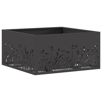 Kominek Czarny 60 x 60 x 30 cm Stal