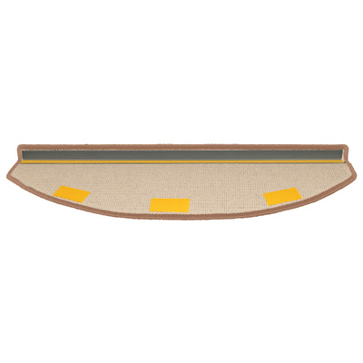 Samoprzylepne maty na schody 15 pcs brązowy 80 x 24,5 x 3,5 cm