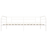 Rama leżanki, biała, metalowa, 90 x 200 cm
