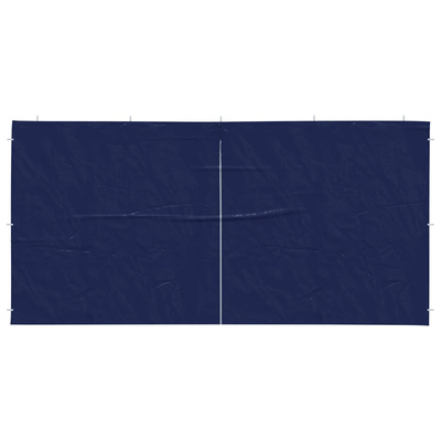 Ściana boczna namiotu na imprezy 2 pcs niebieski 400 x 195 cm