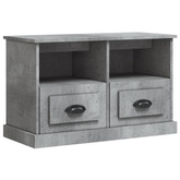 vidaXL Szafka pod TV, szary beton, 80x35x50cm, materiał drewnopochodny