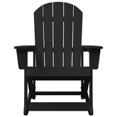Fotel bujany Adirondack Czarny HDPE