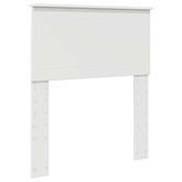 Ramka łóżka Z zagłówkiem Biały 75 x 190 cm Lite drewno sosnowe