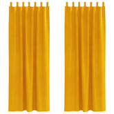 Zasłony zaciemniające 2 pcs Musztardowy Żółty 140 x 225 cm