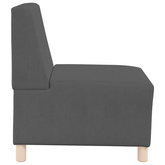 Modułowa sofa bez podłokietników 3 szt. Ciemnoszary