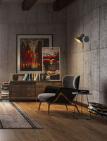 Lampa ścienna kinkiet 1X40W E27 czarny + złoty metal DISO 91-63410