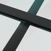 vidaXL Drzwi przesuwne, szkło ESG i aluminium, 90x205 cm, czarne