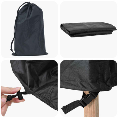 Pokrowiec na meble 279 x 279 x 85 cm Tkanina Oxford 210D Czarny
