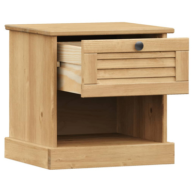 Szafka nocna VIGO, 42x35x42 cm, lite drewno sosnowe