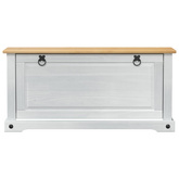 Szafka na buty Corona Biały 99 x 32 x 49 cm Lite drewno sosnowe