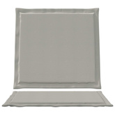 Poduszki na Siedzisko i Oparcie 2 pcs jasnoszary 47 x 45 x 2 cm