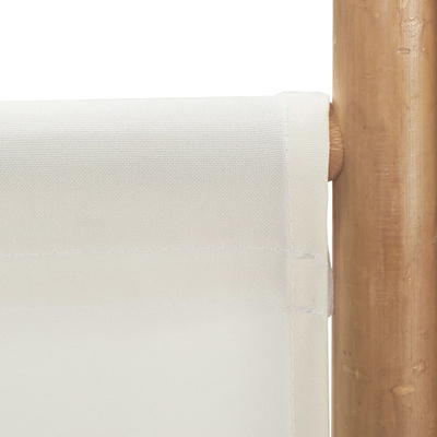 Składany parawan 4-panelowy, 160 cm, bambus i płótno