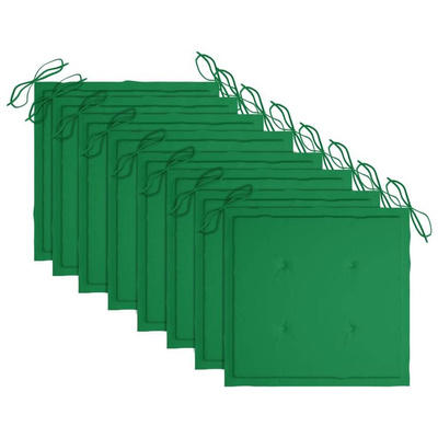 vidaXL Składane krzesła ogrodowe z poduszkami, 8 szt., drewno tekowe