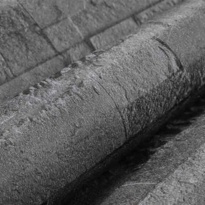 Tapeta 3D z kamieniem Czarny 10 x 0,53 m Tkanina nienałożona