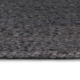 vidaXL Ręcznie wykonany dywan z juty, okrągły, 150 cm, ciemnoszary