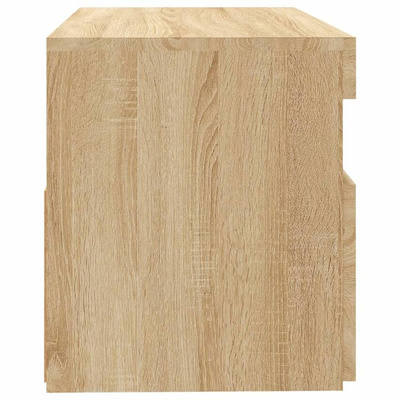 vidaXL Szafka pod TV z oświetleniem LED, dąb sonoma, 60x35x40 cm