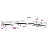 vidaXL 6-cz. zestaw mebli ogrodowych, impregnowane drewno sosnowe model standard