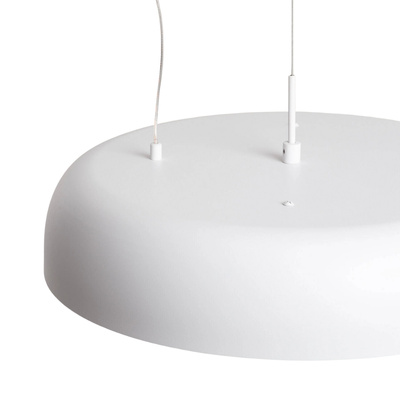 Lampa Wisząca Okrągła Biała 20W ?40cm Abruzzo Portafortuna