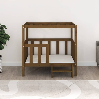 vidaXL Legowisko dla psa, miodowy brąz105,5x83,5x100cm, drewno sosnowe