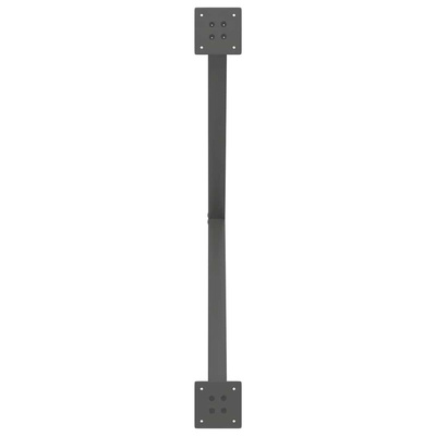 Nogi do stołu jadalnego w kształcie litery X 2 szt. Antracyt 90x(72-73) cm Stal