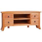 vidaXL Szafka pod TV, 100x40x45 cm, lite drewno mahoniowe
