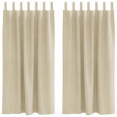 Zasłony zaciemniające 2 pcs Kremowy 140 x 175 cm Aksamit