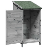 Shed ogrodowy Szary 59,5 x 56 x 113,5 cm Drewno Świerkowe