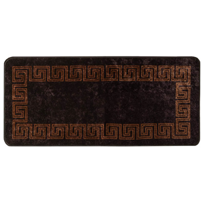 Chodnik dywanowy MARSA Czarny 50 x 100 cm Poliester i PVC