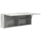 Wisząca szafka łazienkowa, szarość betonu, 100x25x40 cm